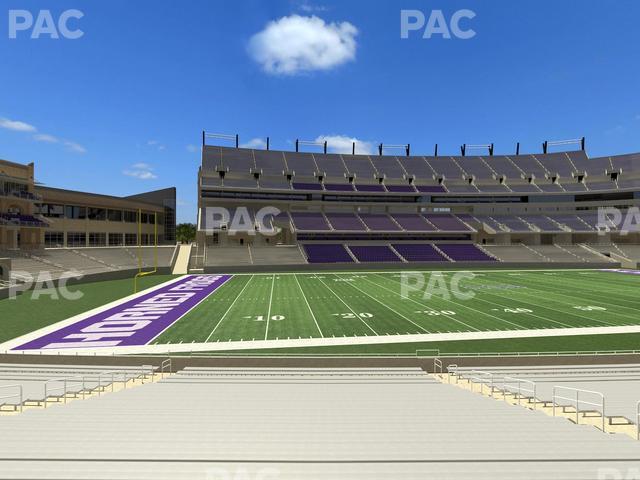 Seating view for Amon G. Carter Stadium Section 127