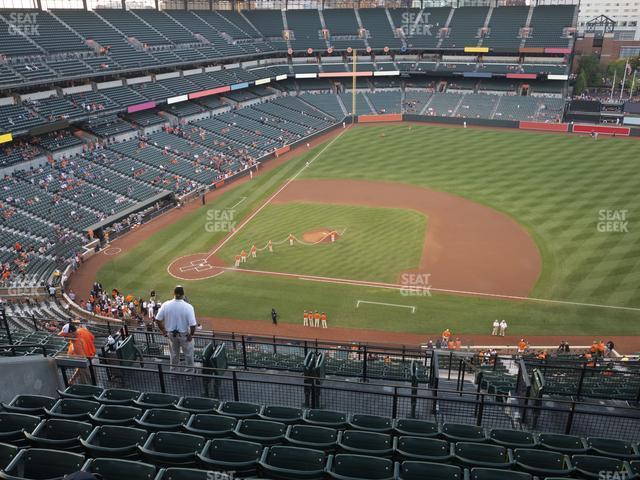 Seating view for Oriole Park at Camden Yards Section 322