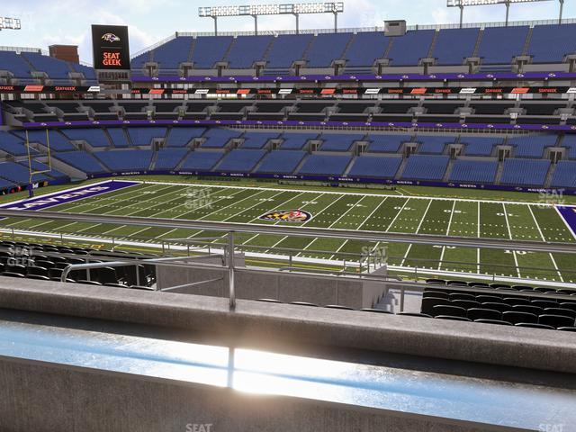 Seating view for M&T Bank Stadium Section Suite 314