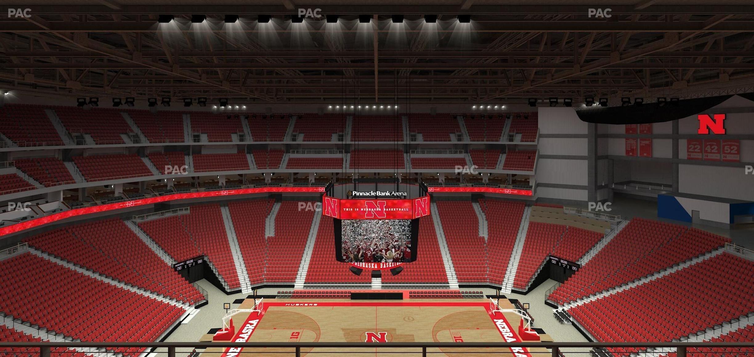 Seating view for Pinnacle Bank Arena Section 304