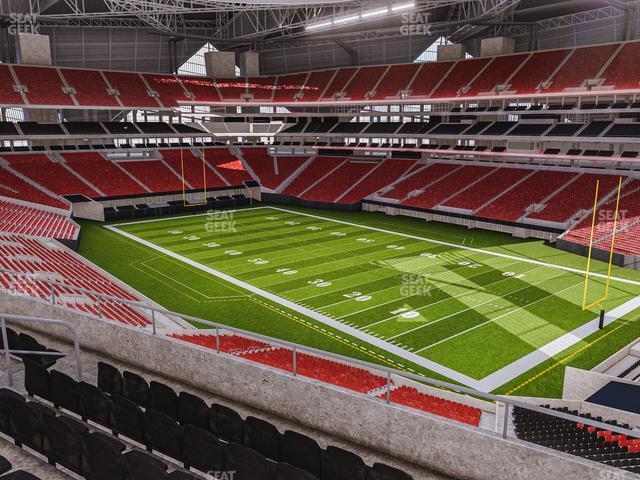 Seating view for Mercedes-Benz Stadium Section 204