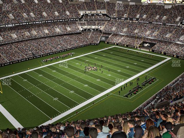 Seating view for Caesars Superdome Section 646