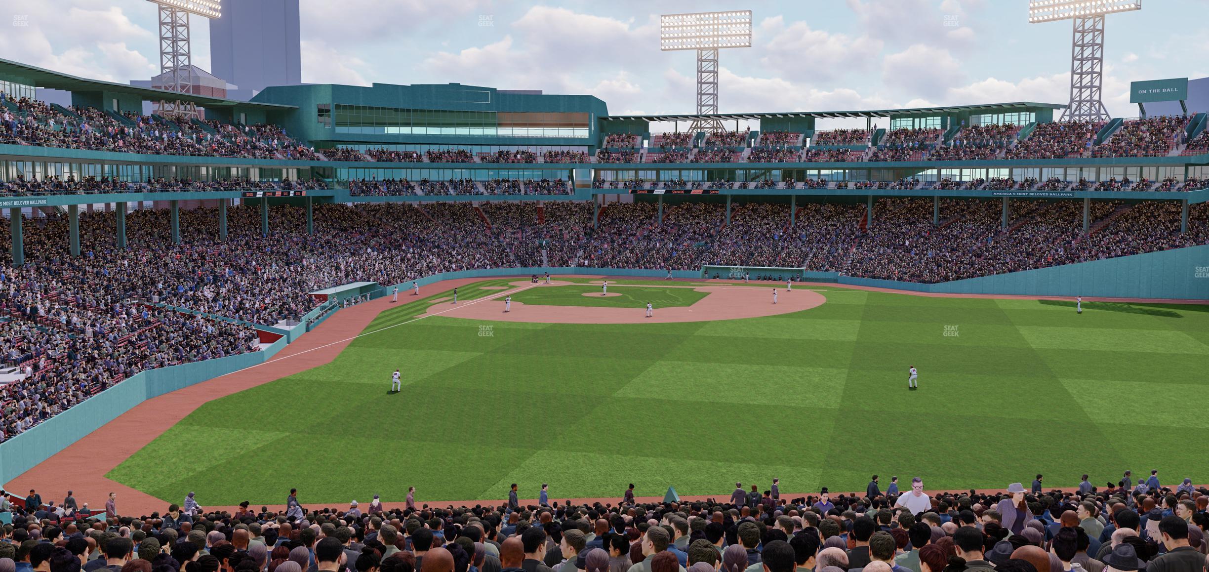 Seating view for Fenway Park Section Truly Terrace Barstools Bleacher 42