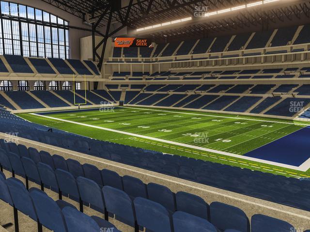 Seating view for Lucas Oil Stadium Section 235