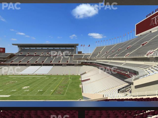 Seating view for Kyle Field Section West A Club 2