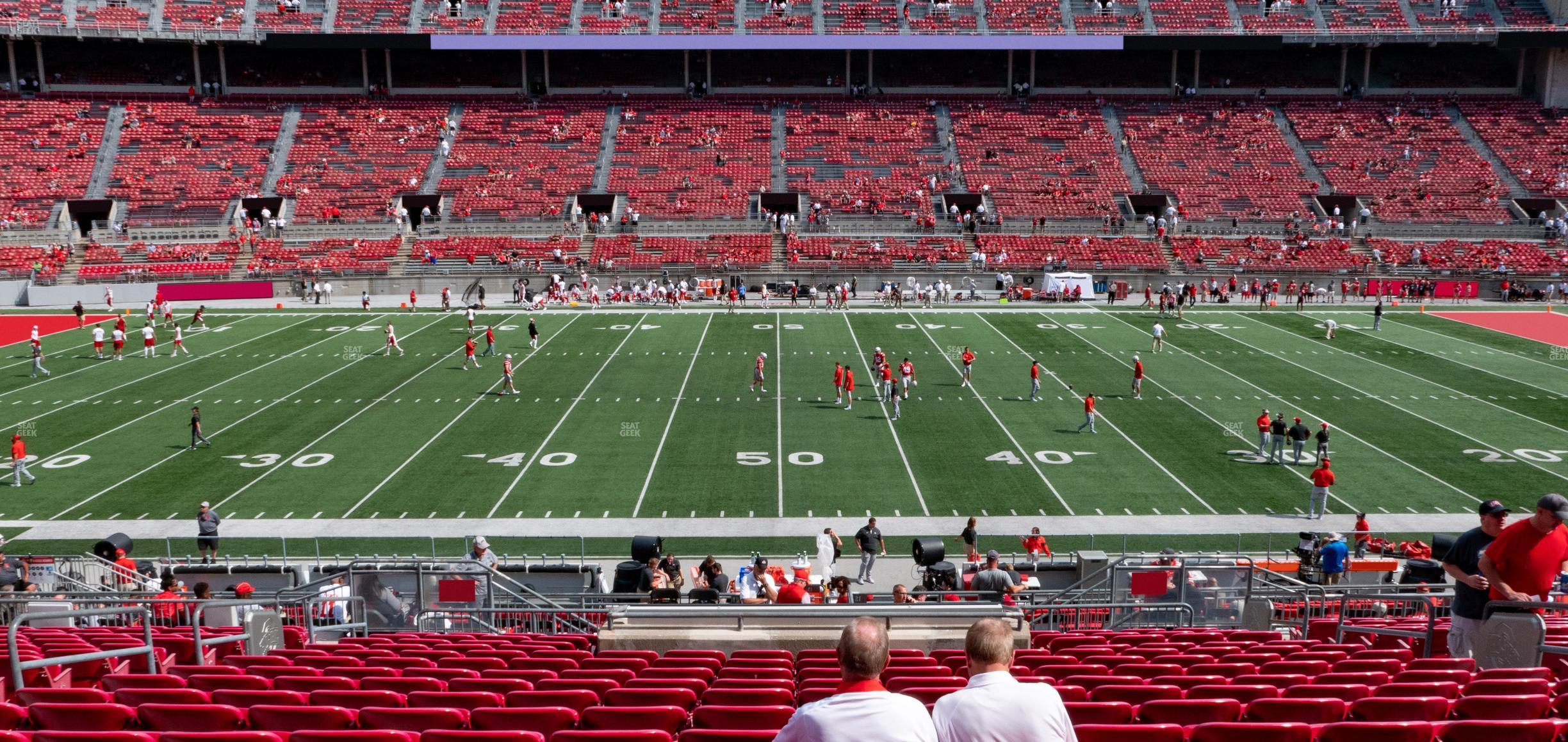 Seating view for Ohio Stadium Section Club 3