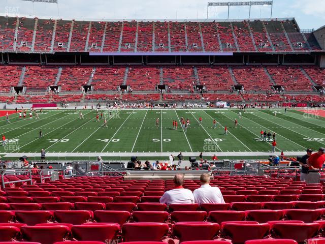 Seating view for Ohio Stadium Section Club 3