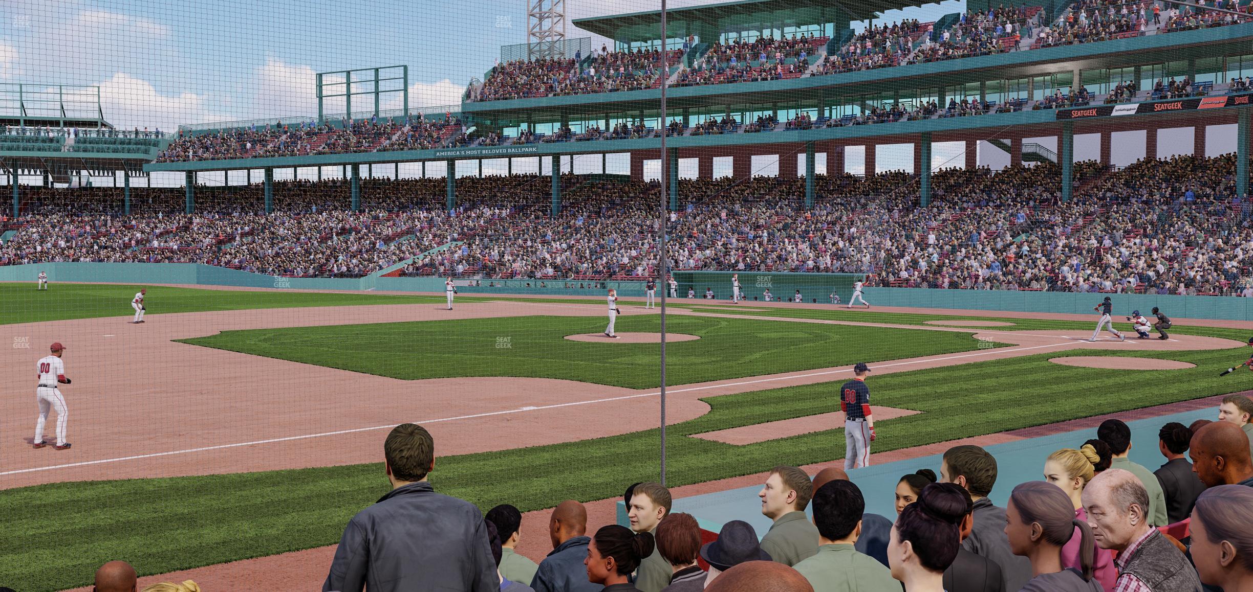 Seating view for Fenway Park Section Field Box 70