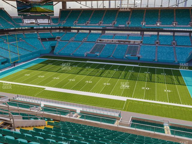 Seating view for Hard Rock Stadium Section 316