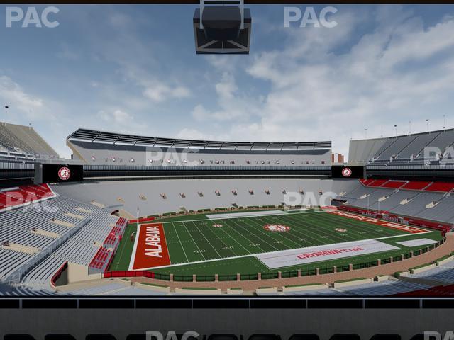 Seating view for Bryant Denny Stadium Section Champions Club 5