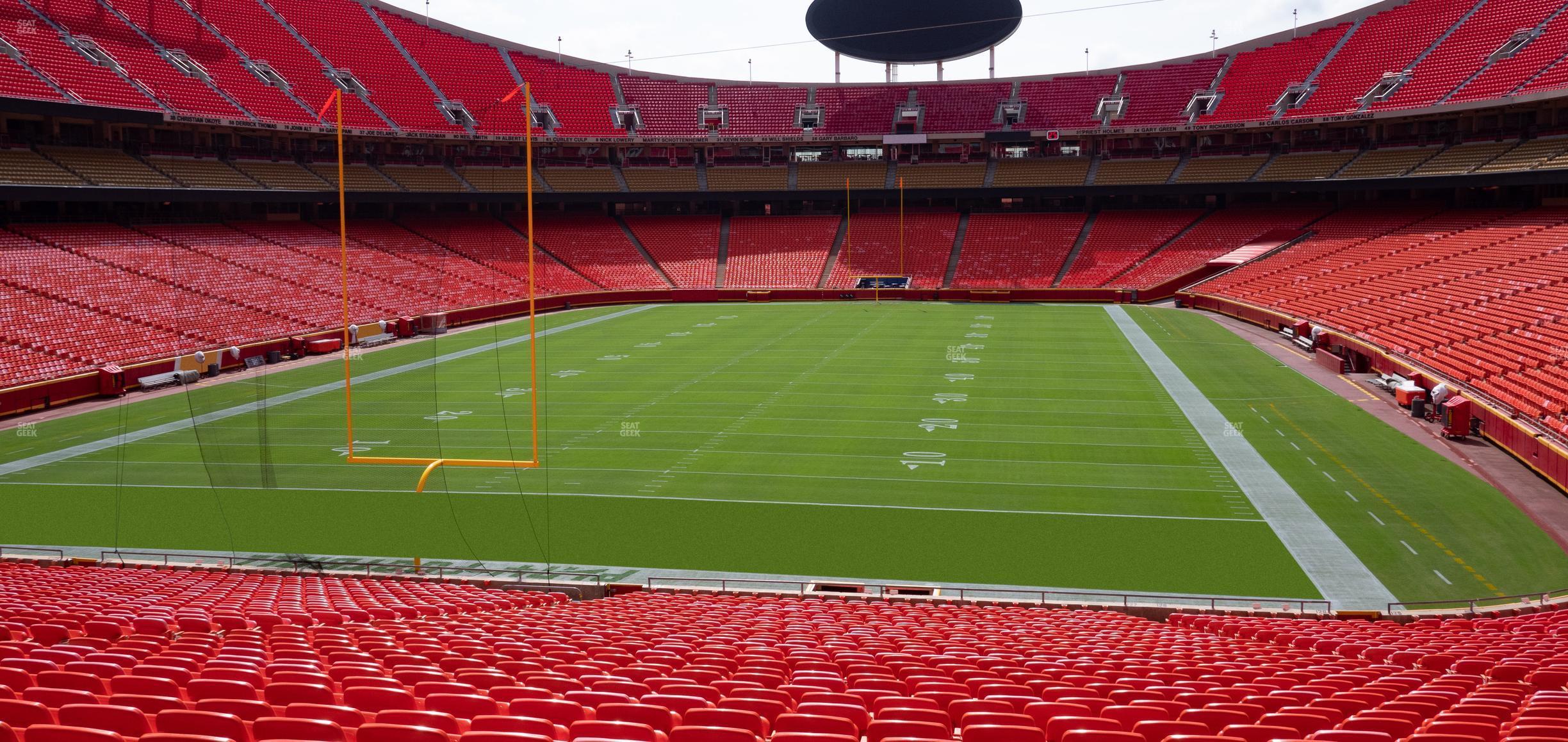 Seating view for GEHA Field at Arrowhead Stadium Section Ada 127