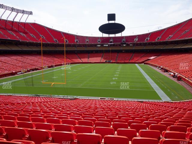 Seating view for GEHA Field at Arrowhead Stadium Section Ada 127