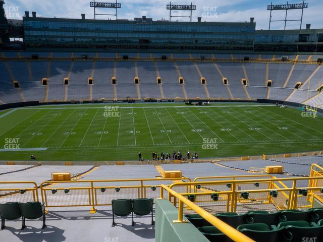 Seating view for Lambeau Field Section 421