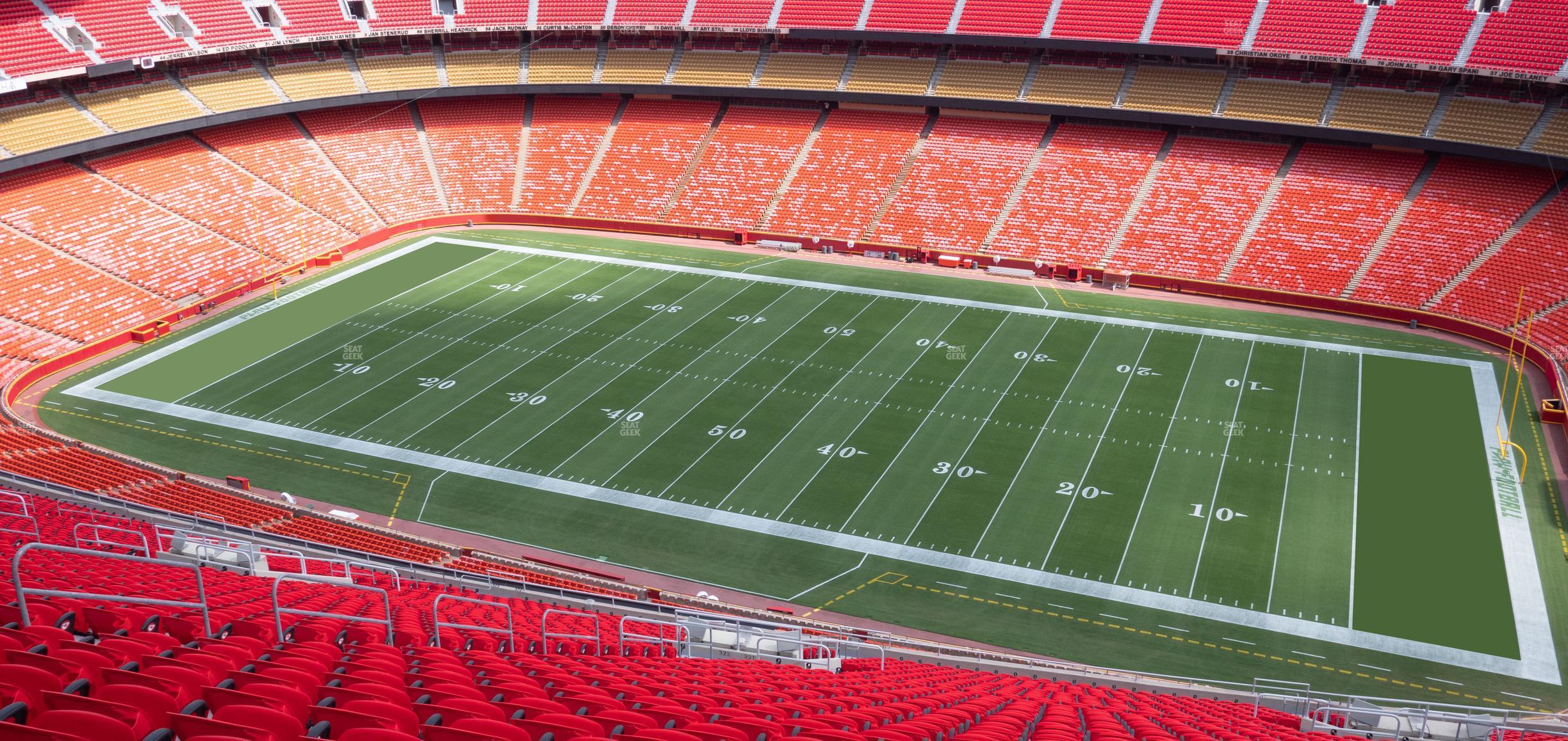 Seating view for GEHA Field at Arrowhead Stadium Section Ada 321