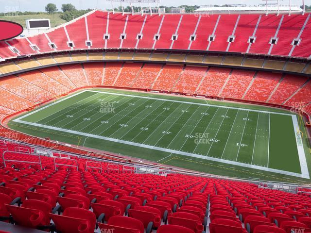 Seating view for GEHA Field at Arrowhead Stadium Section Ada 321