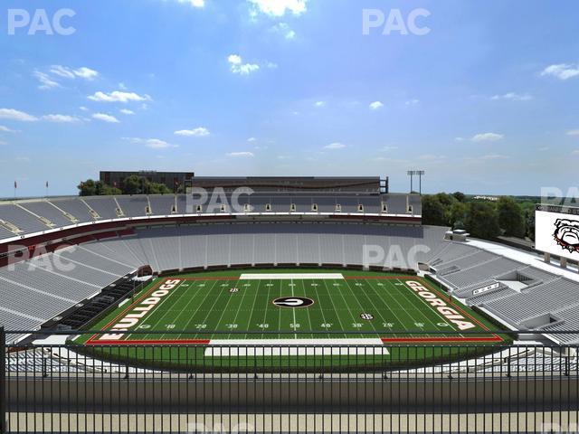 Seating view for Sanford Stadium Section 607