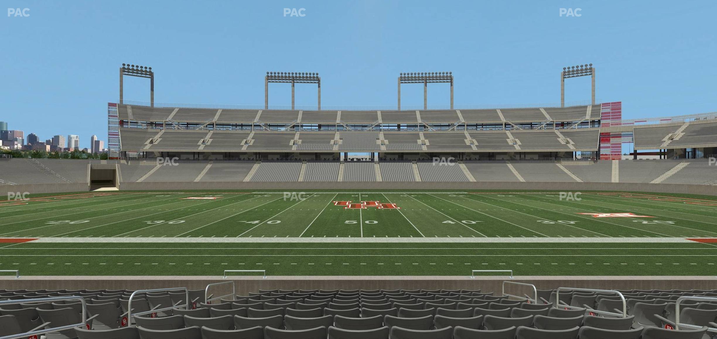 Seating view for TDECU Stadium Section Club 109