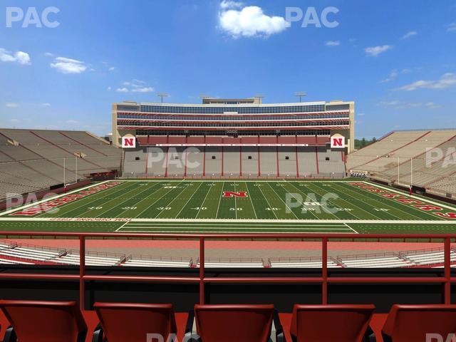 Seating view for Memorial Stadium Nebraska Section 206