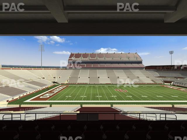 Seating view for Gaylord Family Oklahoma Memorial Stadium Section 7