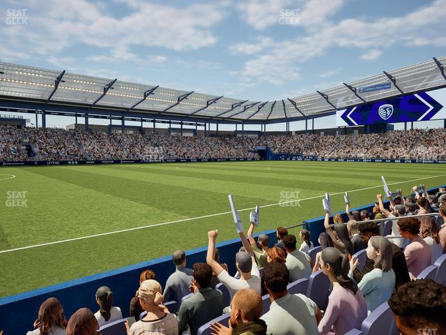 Seating view for Children's Mercy Park Section U M B Field Club 1