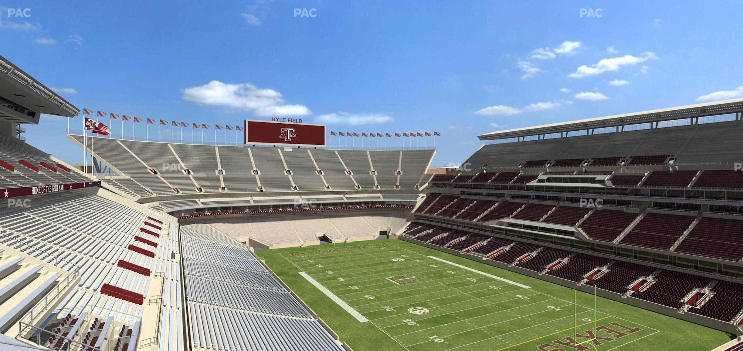 Seating view for Kyle Field Section 327