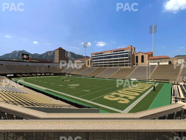 Seating view for Folsom Field Section 123