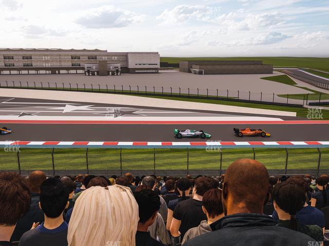 Seating view for Circuit of The Americas Section Turn 19 Bleachers 4