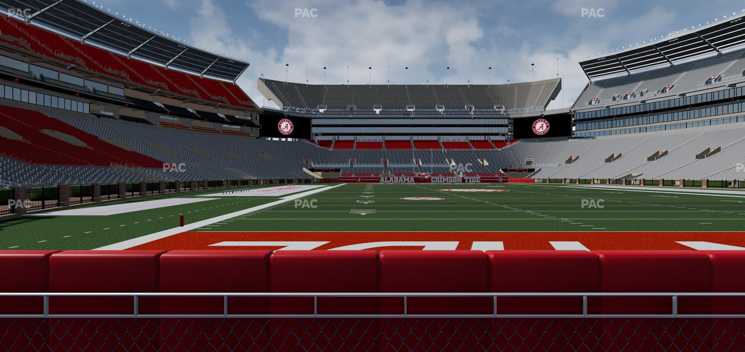 Seating view for Bryant Denny Stadium Section South Field Suite 1