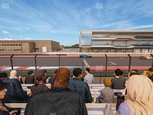 Seating view for Circuit of The Americas Section Main Grandstand Trackside West 101