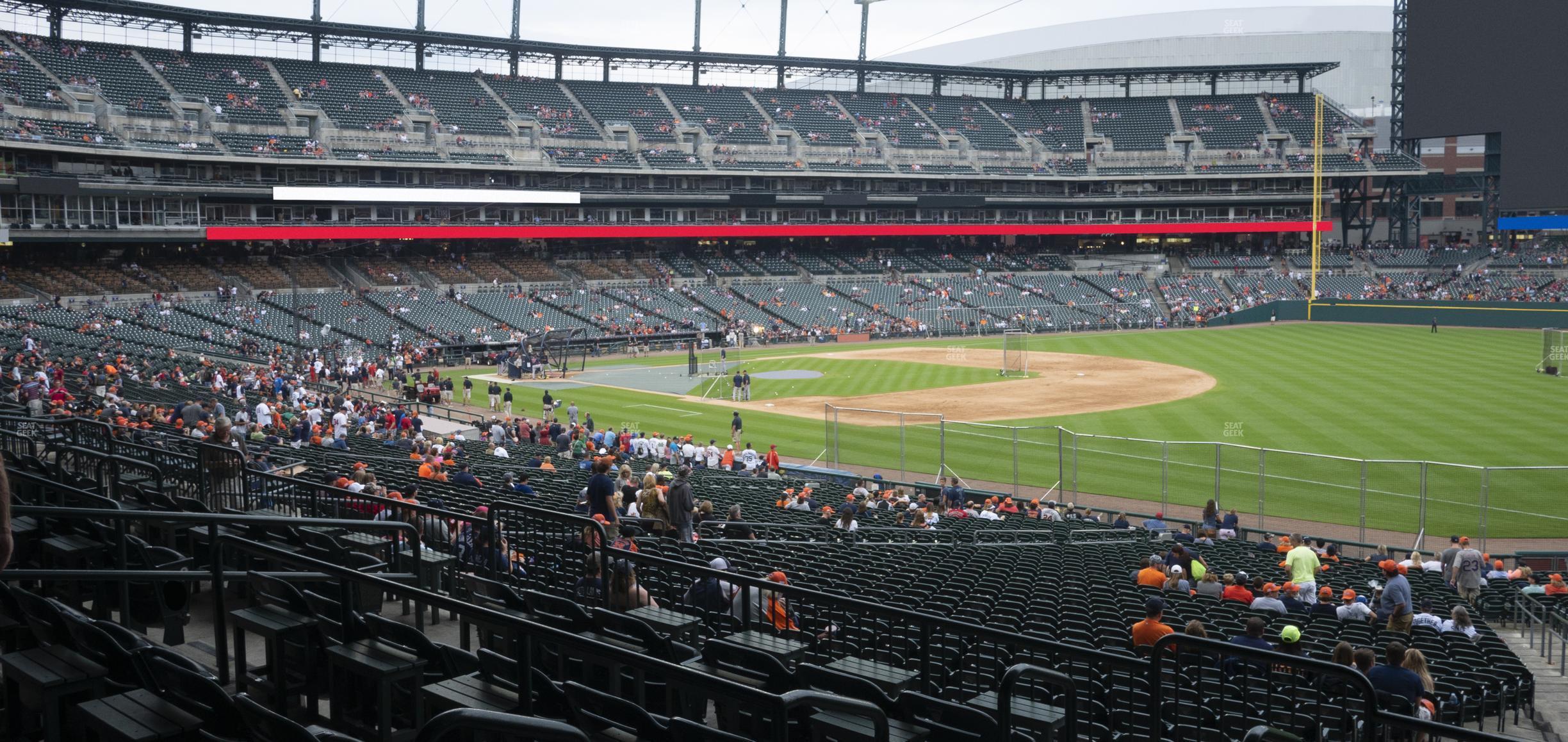 Seating view for Comerica Park Section 116