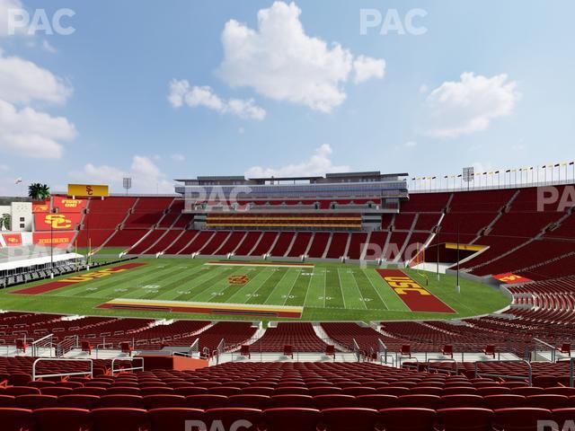 Seating view for Los Angeles Memorial Coliseum Section 220 B