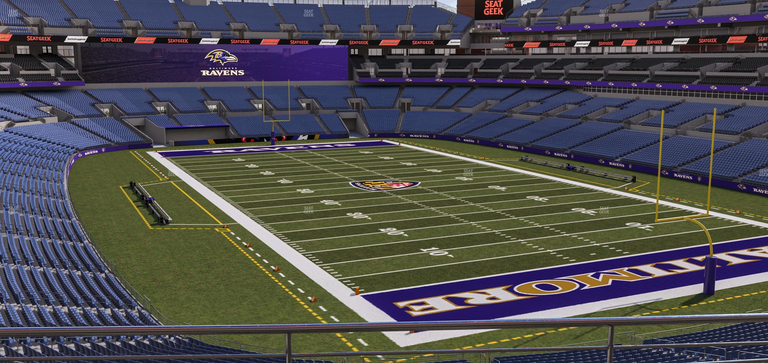 Seating view for M&T Bank Stadium Section 244