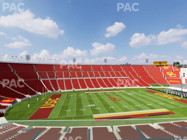 Seating view for Los Angeles Memorial Coliseum Section Club Wc 410