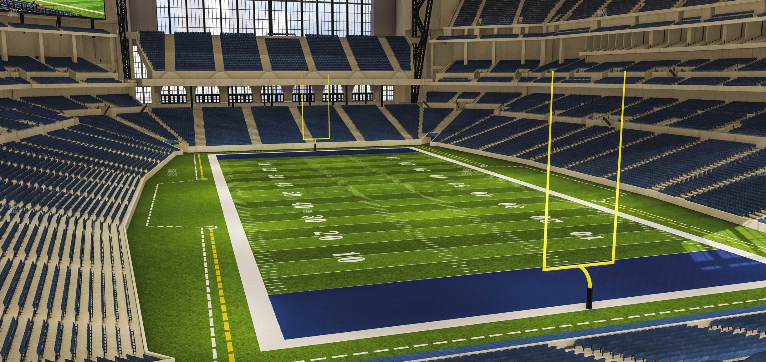 Seating view for Lucas Oil Stadium Section 329