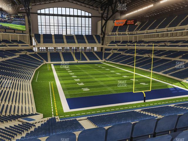 Seating view for Lucas Oil Stadium Section 329