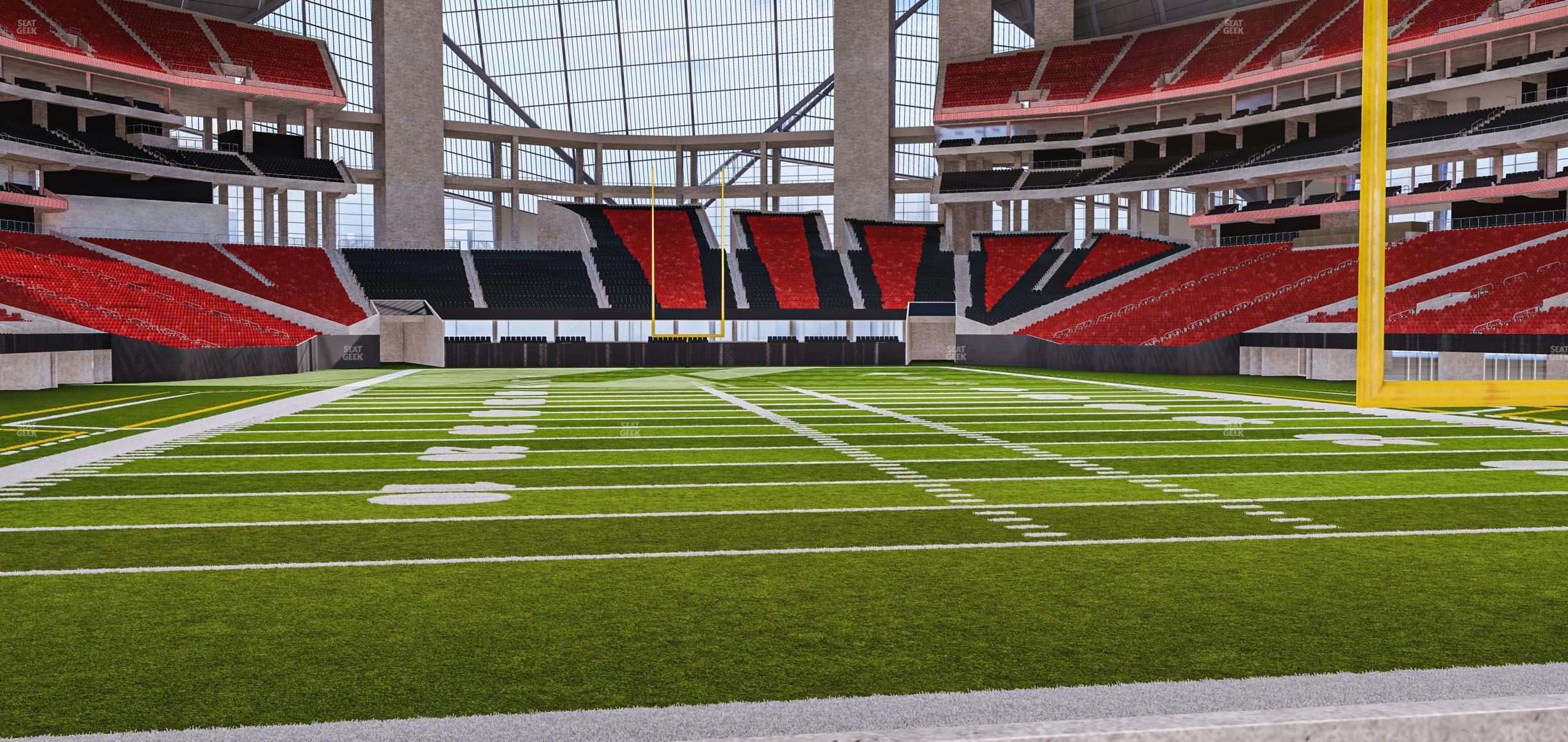 Seating view for Mercedes-Benz Stadium Section West Field Suite 14