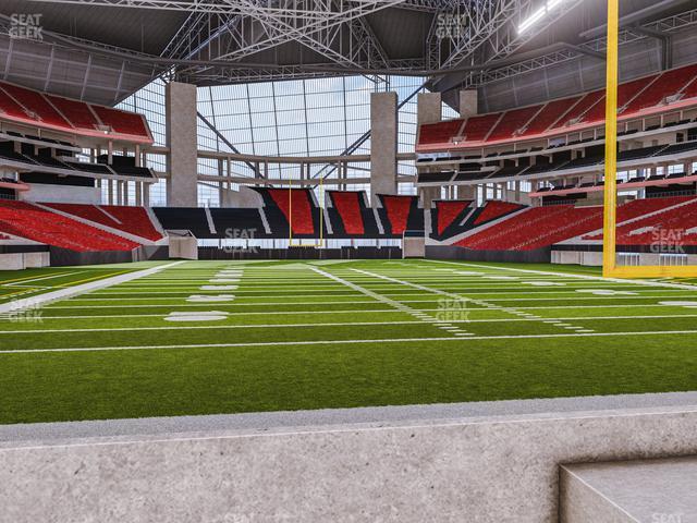 Seating view for Mercedes-Benz Stadium Section West Field Suite 14