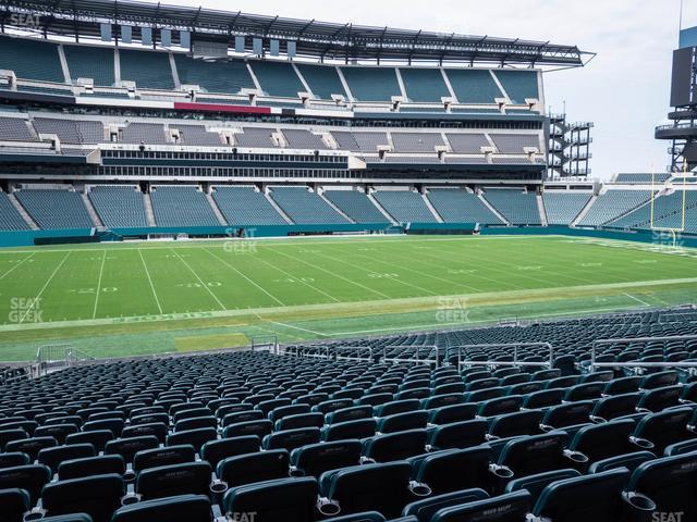 Seating view for Lincoln Financial Field Section 117