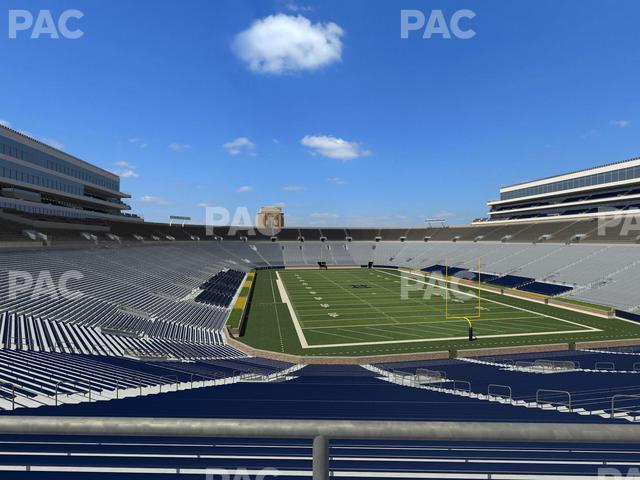 Seating view for Notre Dame Stadium Section 121