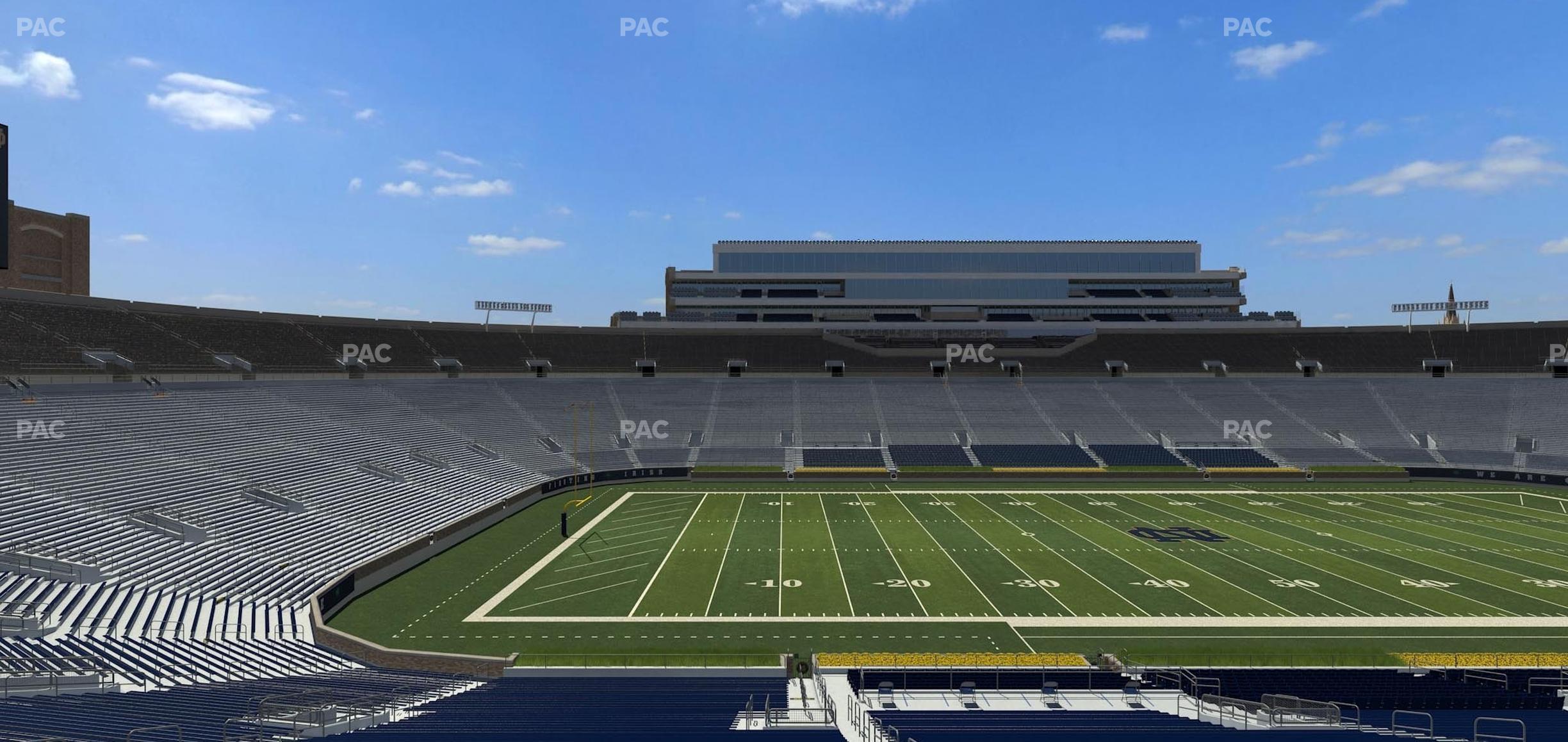 Seating view for Notre Dame Stadium Section 112