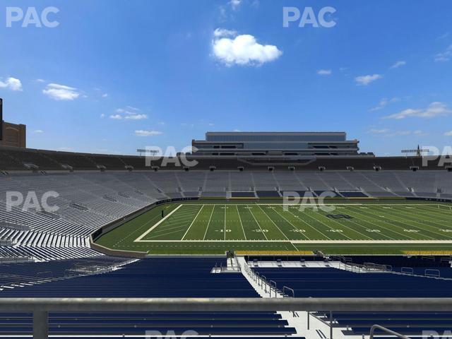 Seating view for Notre Dame Stadium Section 112