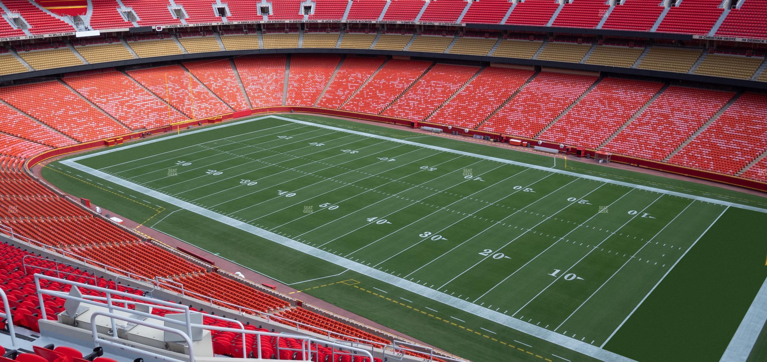 Seating view for GEHA Field at Arrowhead Stadium Section 319