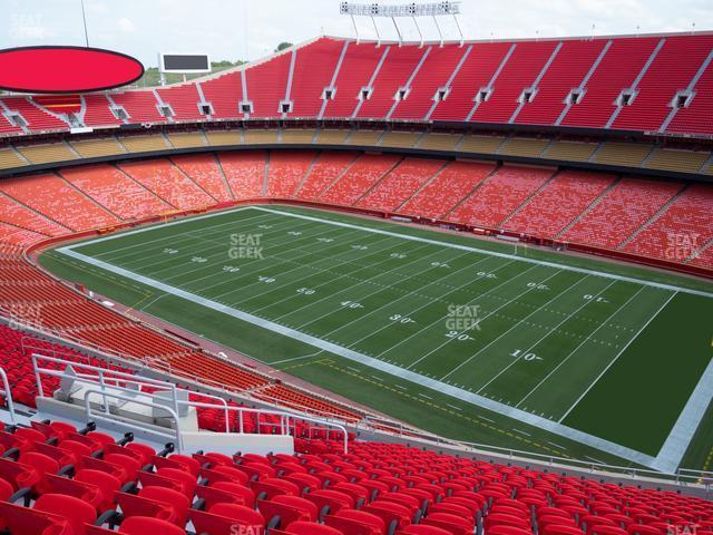 Seating view for GEHA Field at Arrowhead Stadium Section 319