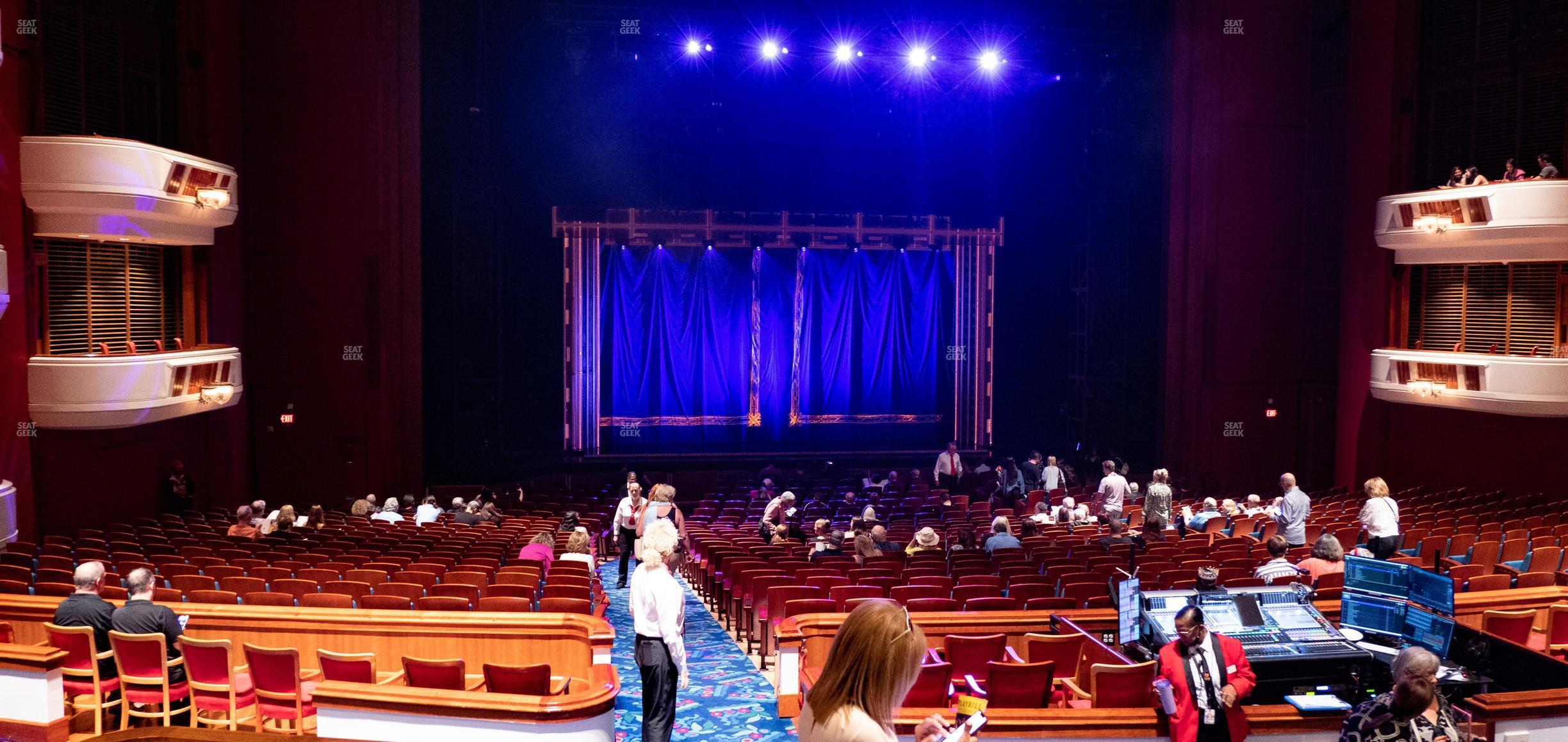 Seating view for Au-Rene Theater at the Broward Center Section Orchestra Left Center