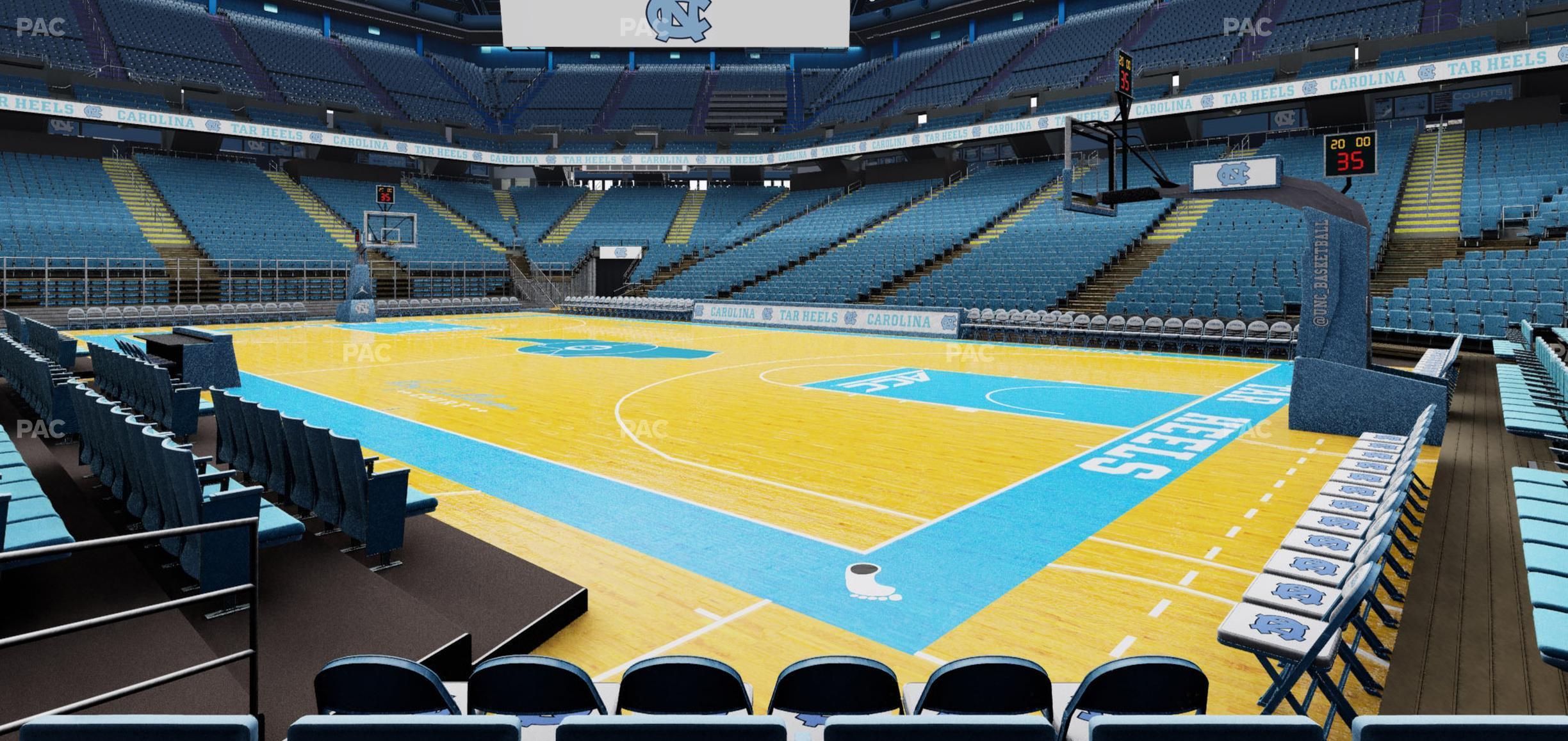 Seating view for Dean Smith Center Section 130