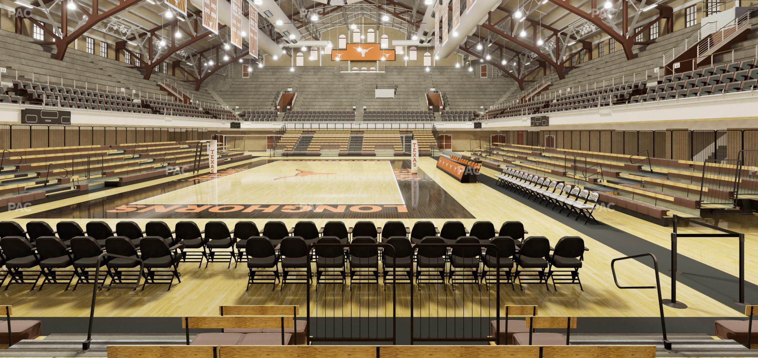 Seating view for Gregory Gym Section Floor 6