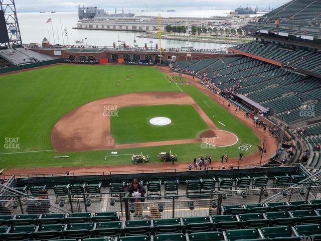 Seating view for Oracle Park Section View Box 323