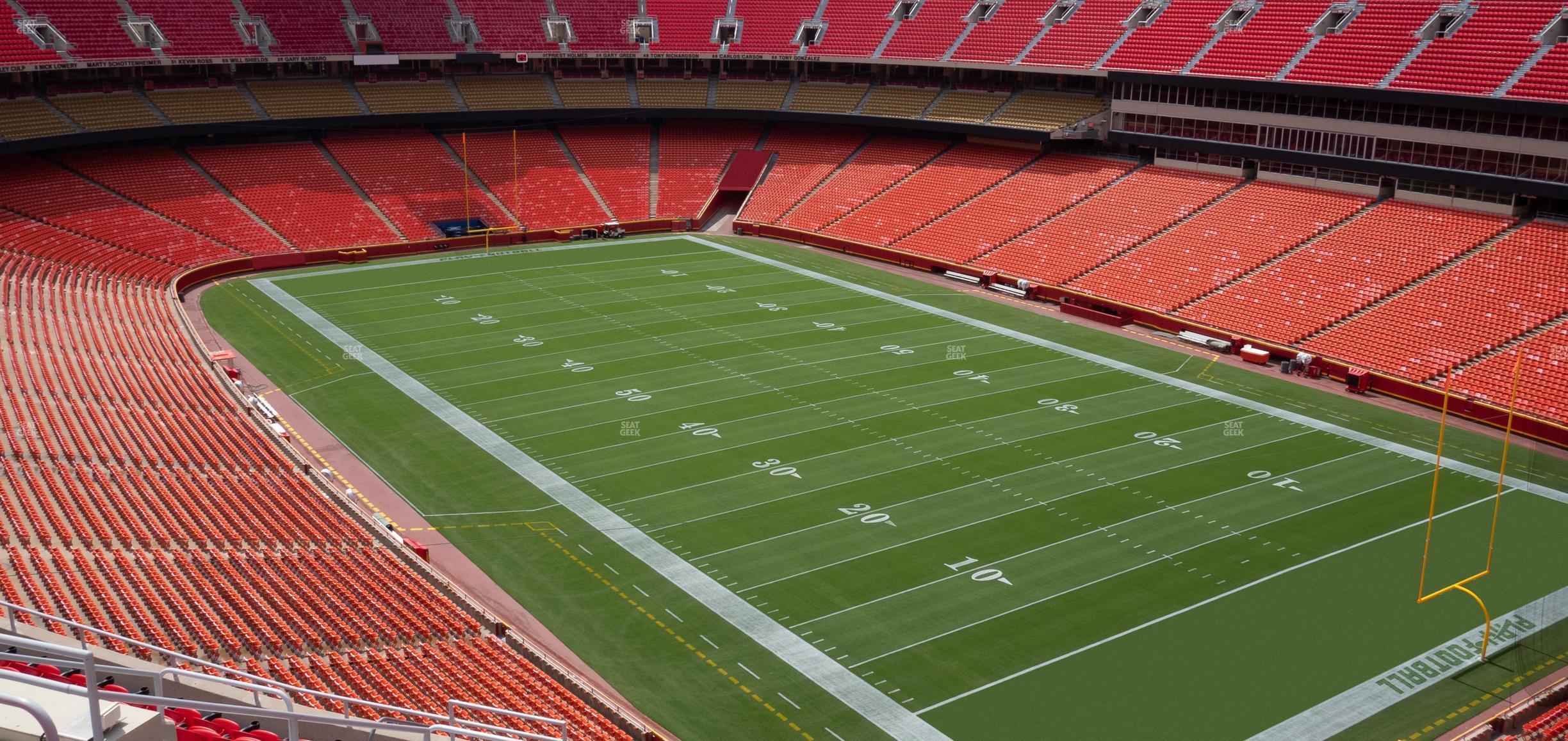 Seating view for GEHA Field at Arrowhead Stadium Section 340