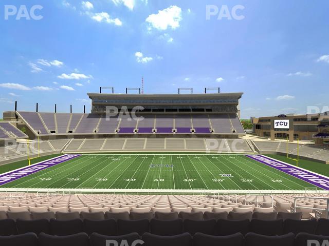 Seating view for Amon G. Carter Stadium Section Champions Club 207