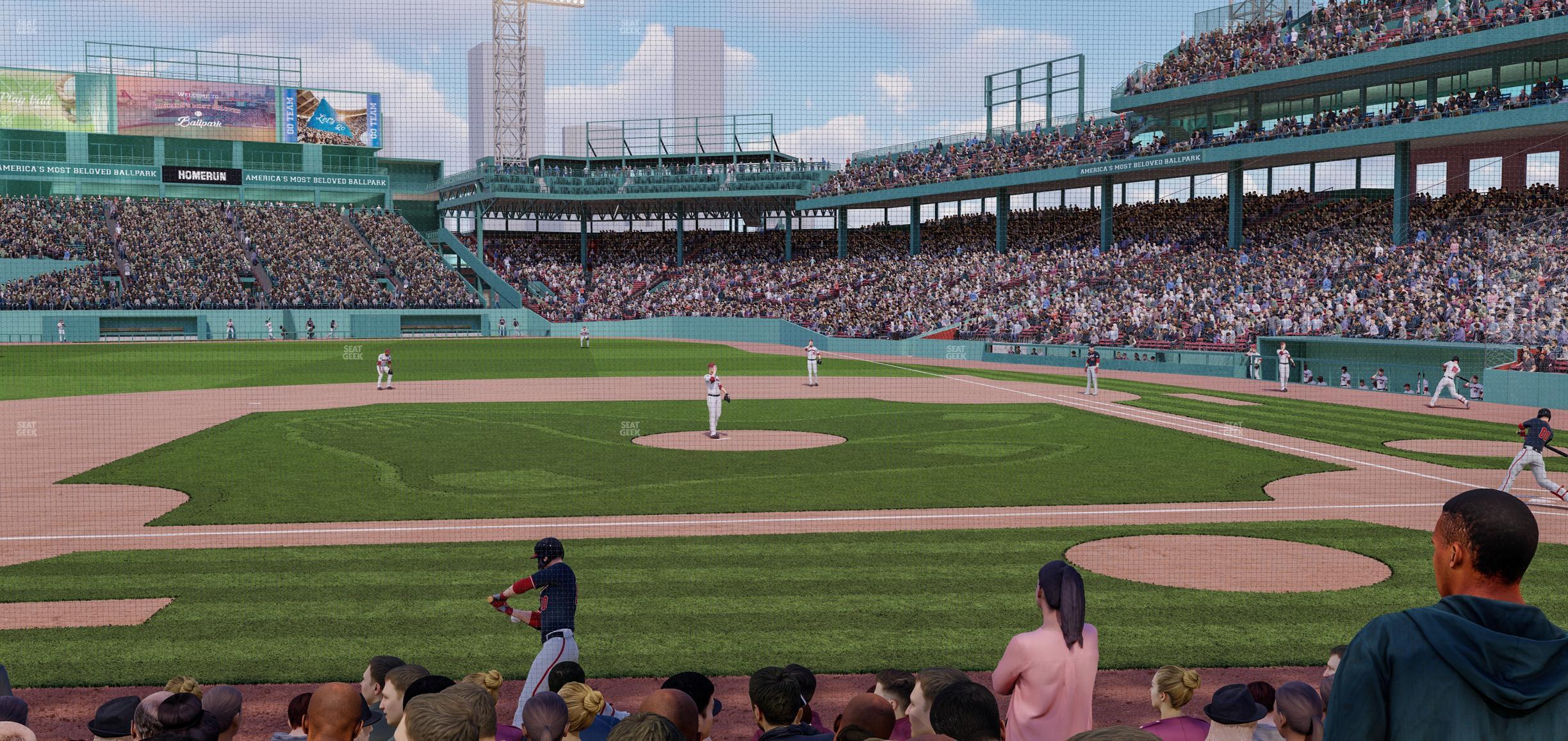 Seating view for Fenway Park Section Field Box 59